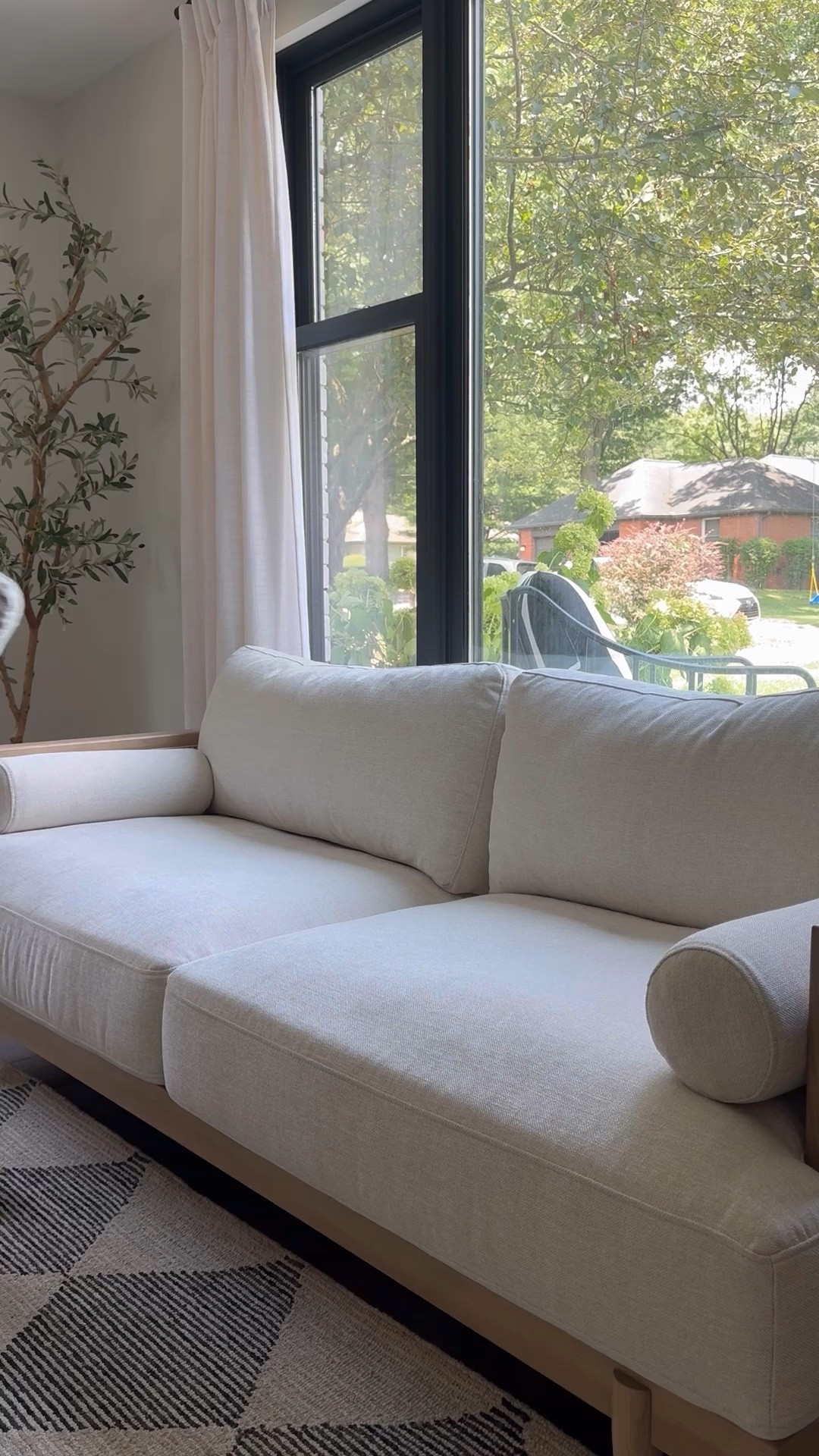 Slowly but surely I am making this house our home. Our living space is ready to be furnished and I couldn’t find a better piece for this space. I wanted a unique sofa, something that brings character and charm. This piece from @wayfair has it all. Beautiful design, comfortable seating, and it comes fully assembled. If you are looking for accent chairs to go with the sofa, they have it as well. Check out my stories for more details and a direct link. 
@wayfair 
#wayfairpartner
#wayfair

#LTKHome #LTKStyleTip #LTKSaleAlert