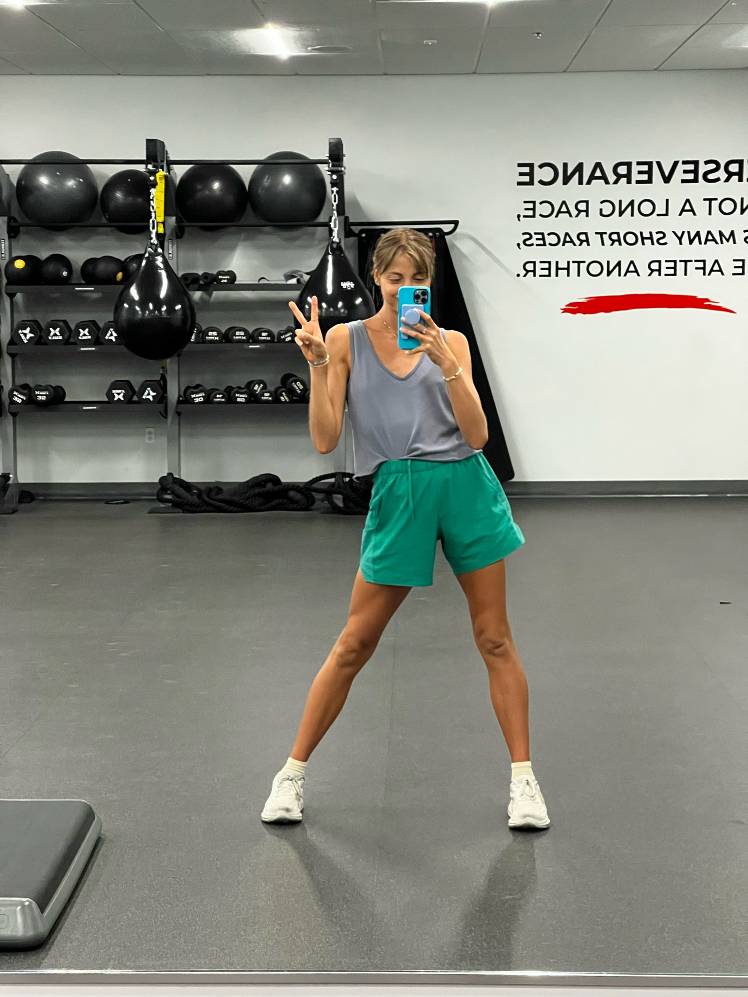 Sporty chic outfit athleisure 
Code for outdoor voices: DOER-AJOY


#LTKunder50 #LTKunder100 #LTKFitness