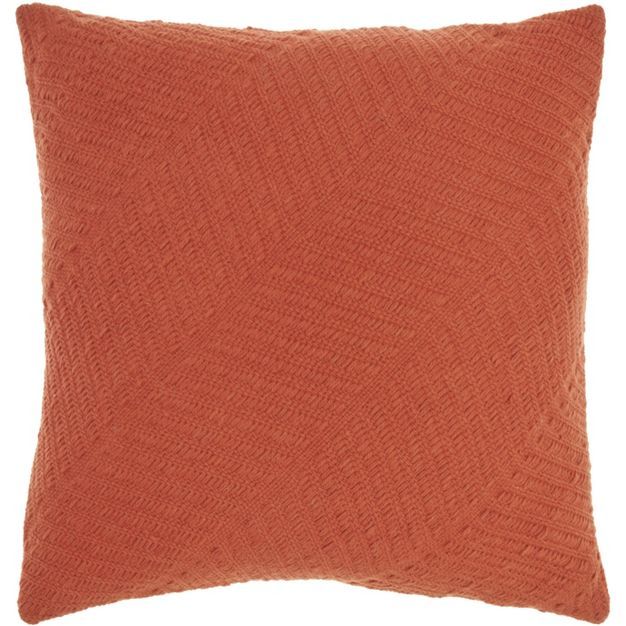 Mina Victory Life Styles Woven Diagonal Textured Solid Indoor Throw Pillow | Target