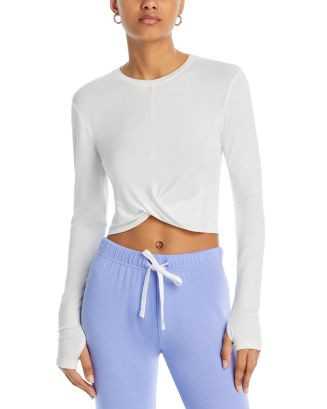 Daisy Twist Cropped Jersey Tee | Bloomingdale's (US)