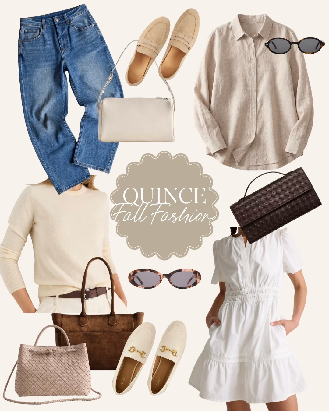 Quince, Fall, Fashion, OOTD, Outfit, Jeans, Sweater, Dress, Shoes, Bag, Accessories, Sunglasses, Style, Fashion

#LTKOver40 #LTKootd #LTKgrwm