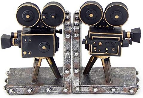 Bellaa 26287 Vintage Camera Bookend Old Style Movie Film 7 inch | Amazon (US)