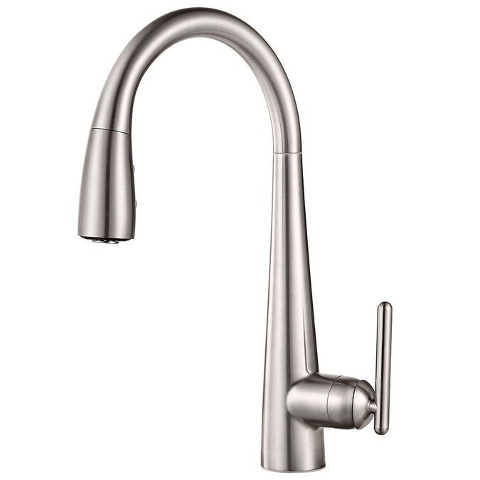 Pfister Lita Stainless Steel 1-Handle Deck Mount Pull-Down Handle/Lever Residential Kitchen Fauce... | Lowe's