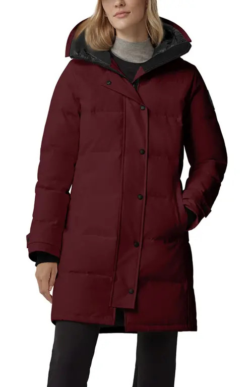 Canada Goose Shelburne Water Resistant 625 Fill Power Down Parka in 202 Garnet Stone -Grenat at Nordstrom, Size Medium | Nordstrom