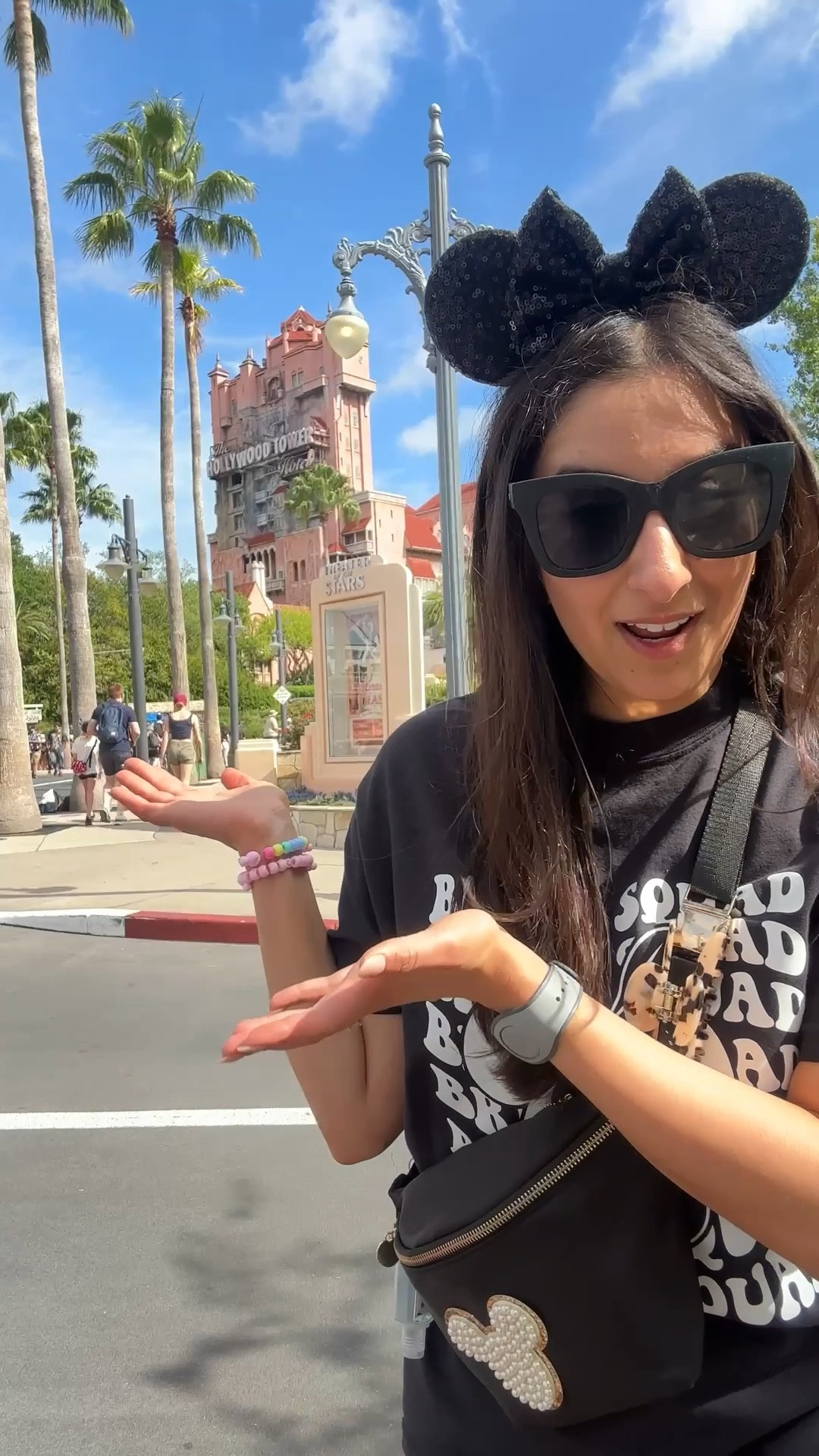My Hollywood studios outfit for my friend’s bachelorette!! ❤️🖤 I love red boxer shorts for a fun trendy Disney look and it made this look like a black and red Minnie Mouse outfit! 

Tee- medium
Shorts- small

Disney outfit, Disney looks, Disneyworld, Disneyland, Minnie Mouse look, Hollywood studios outfit, boxer short trend, boxers, Mickey ears, Fanny pack, Disney fanny pack, Stoney clover dupe, Amazon finds, Disney Amazon, Mickey Mouse earrings