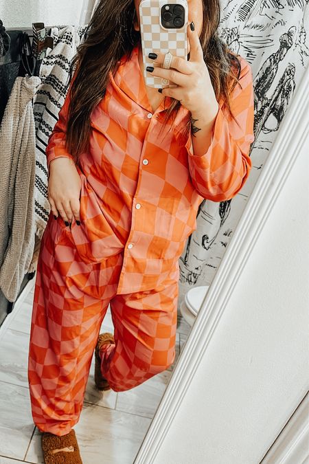 Checkered pajamas 