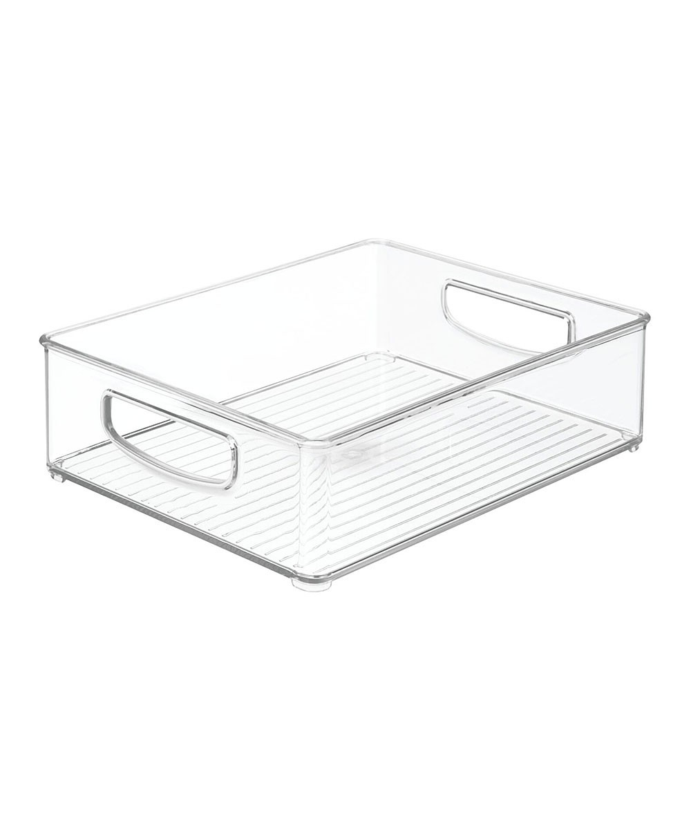 iDesign Storage Boxes Clear - Clear 10x8 Organizing Bin | Zulily