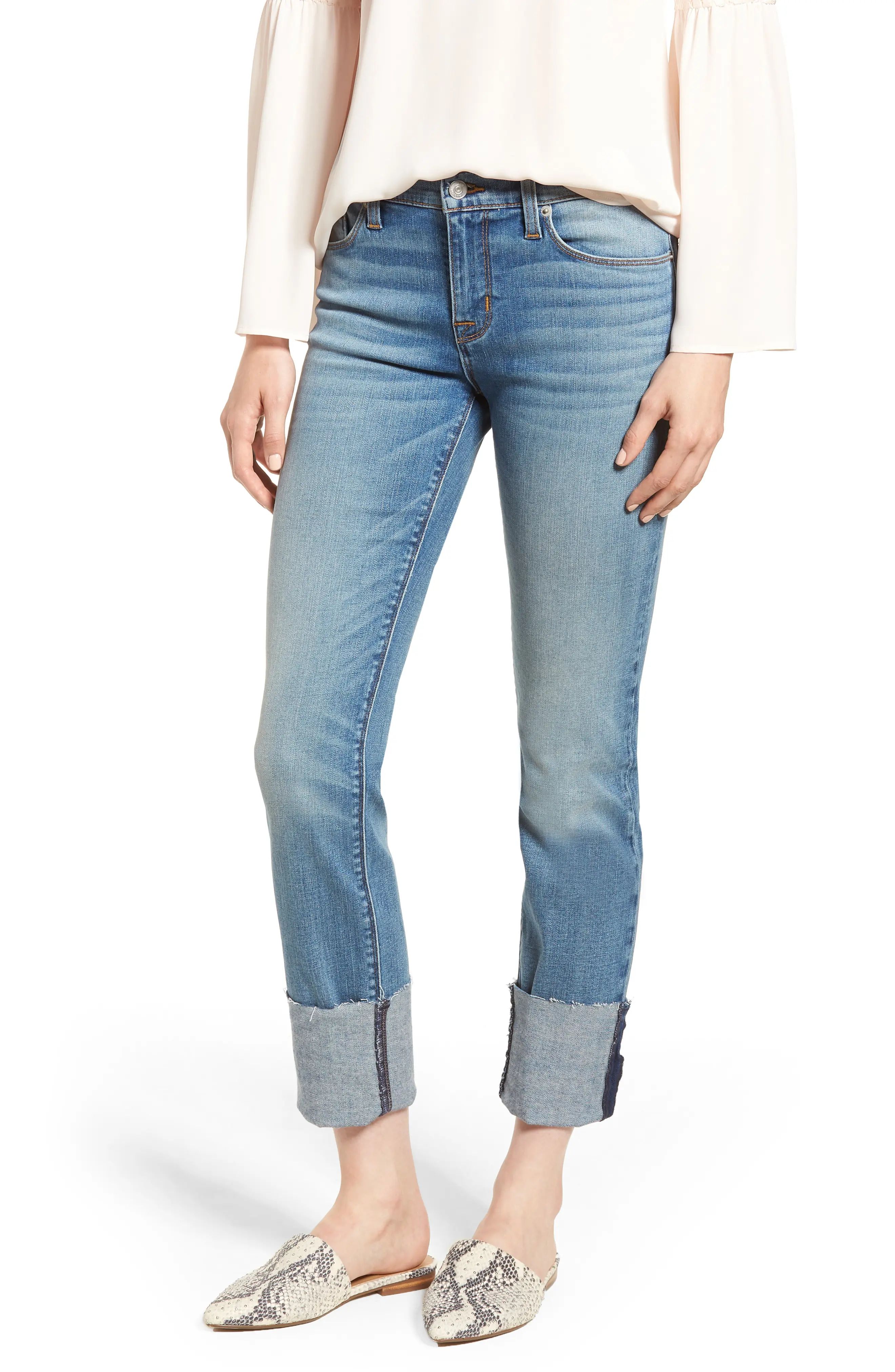 Hudson Jeans Tally Cuff Ankle Straight Leg Jeans (Doris) | Nordstrom