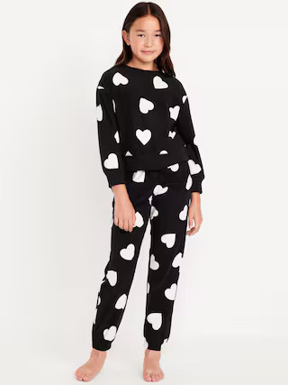 Printed Microfleece Pajama Joggers Set for Girls | Old Navy (US)