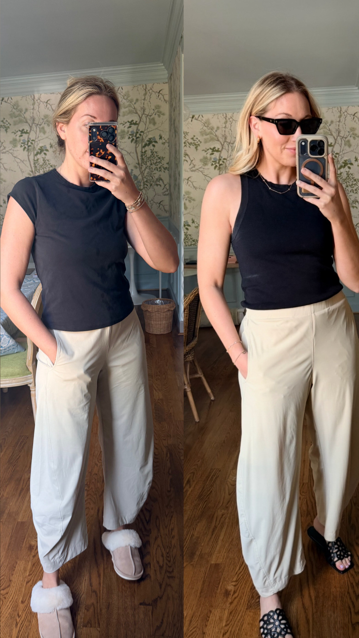 Ruti pants for $245 or Amazon for $35! I bought both! Can you tell which is which? 

Wearing a M in both pairs. Ruti on the left and Amazon is on the right!

#AmazonFashion #Ruti #LookforLess  

 #LTKgrwm #LTKootd #LTKstorytime