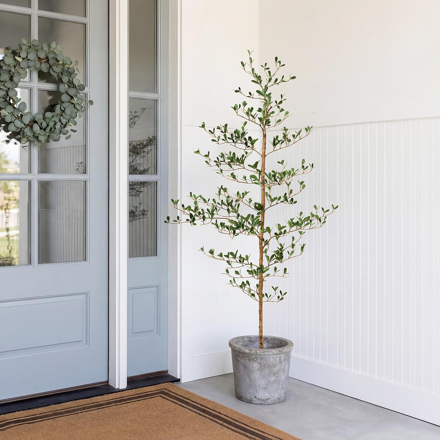 Verinatural Artificial Black Olive Tree 5ft - Shady Lady Real Wood Trunk Faux Olive Trees Indoor ... | Amazon (US)