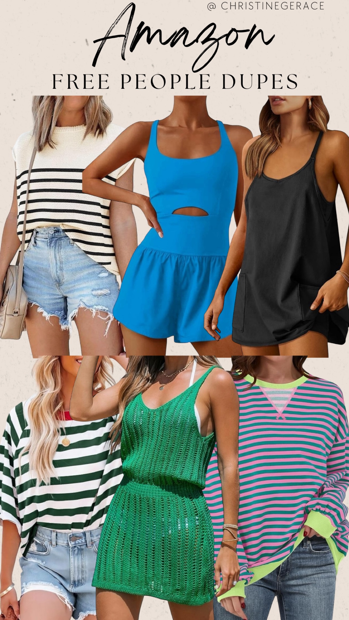 Amazon Free People dupes ! 
Activewear, athleisure, summer outfit 

#LTKSummerSales #LTKStyleTip #LTKSeasonal