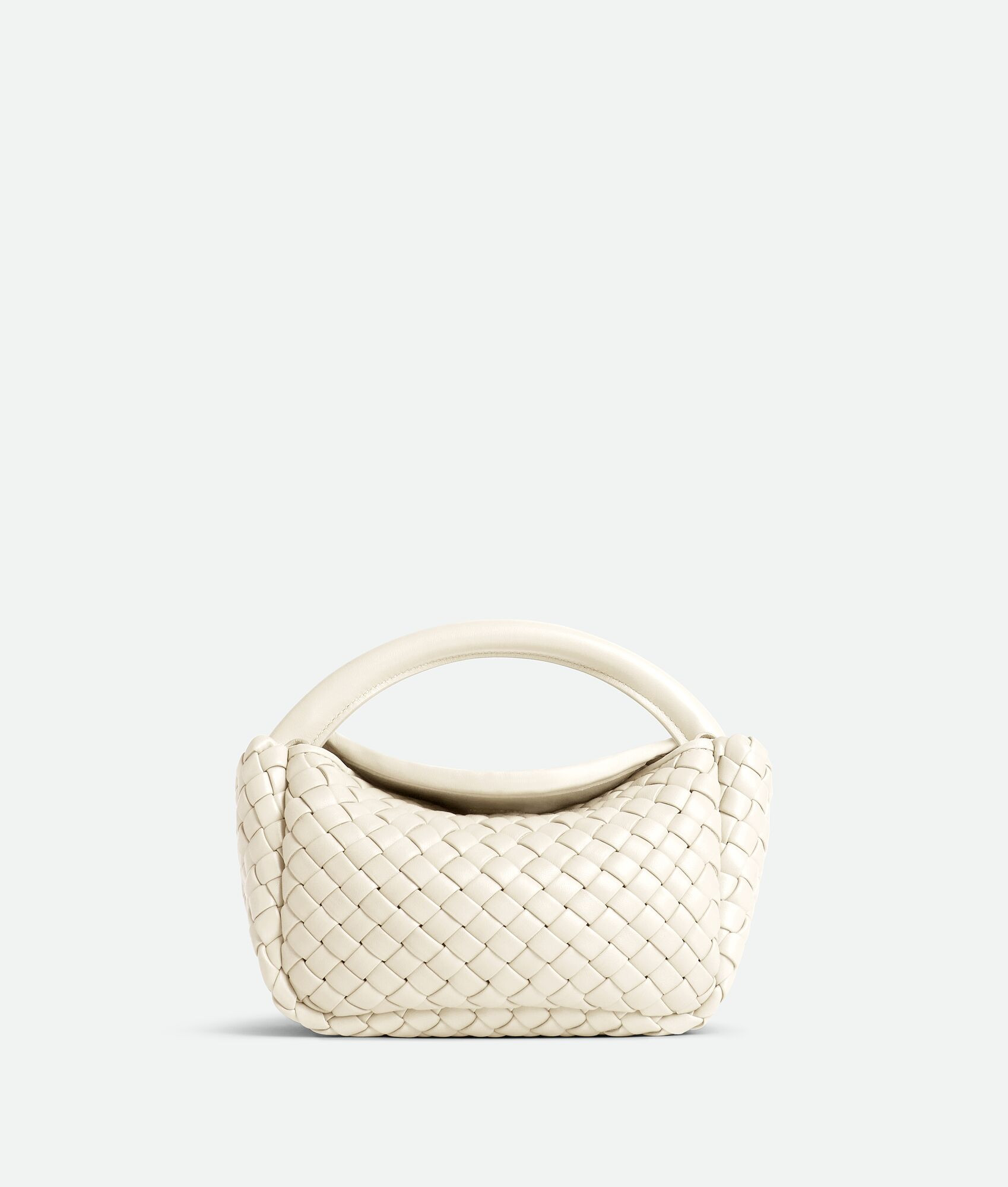 Women's Small Cobble Top Handle in Sea salt | Bottega Veneta GB | Bottega Veneta