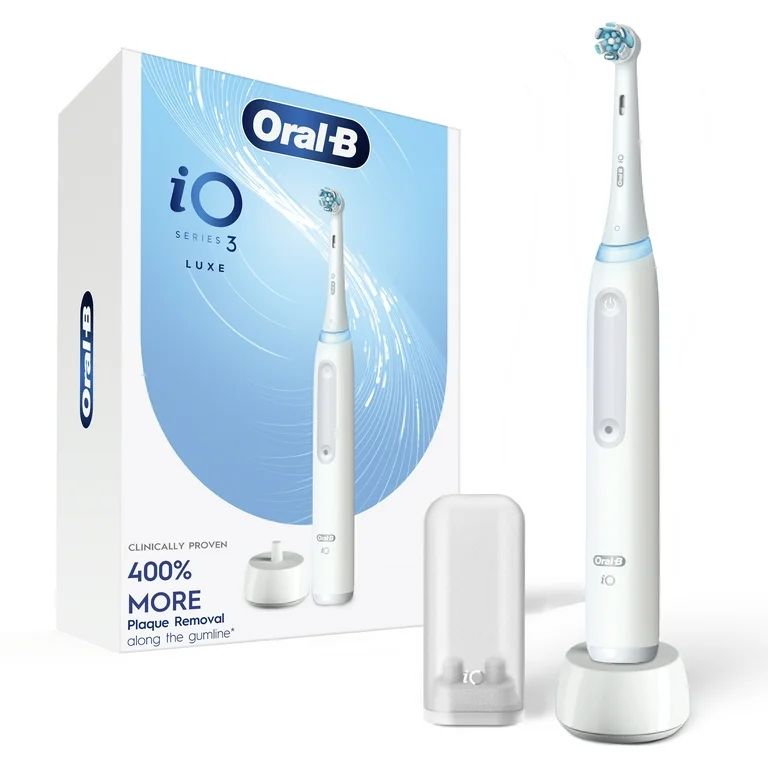 Oral-B iO3 Luxe Electric Toothbrush (1) and (1) Charger for Children & Adults 3+ | Walmart (US)