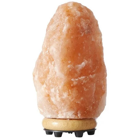 Himalayan Shop Natural Pink Real Rock Salt Lamp, Small, 4-5.5 lbs | Walmart (US)