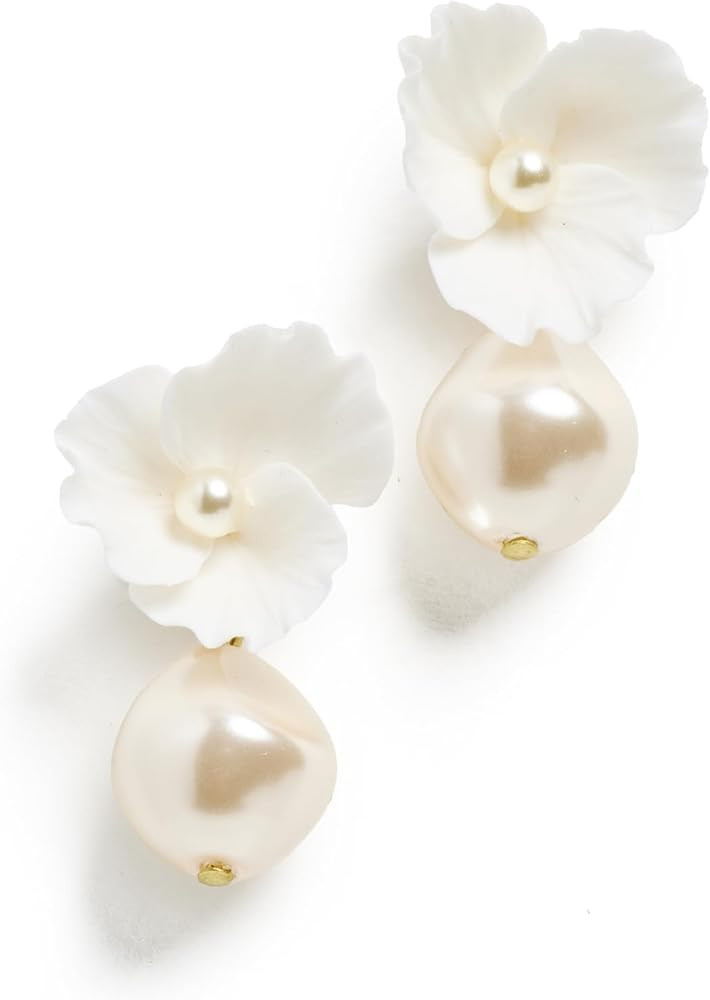 Jennifer Behr Women's Clarabel Earrings, Cream, Off White, One Size | Amazon (US)