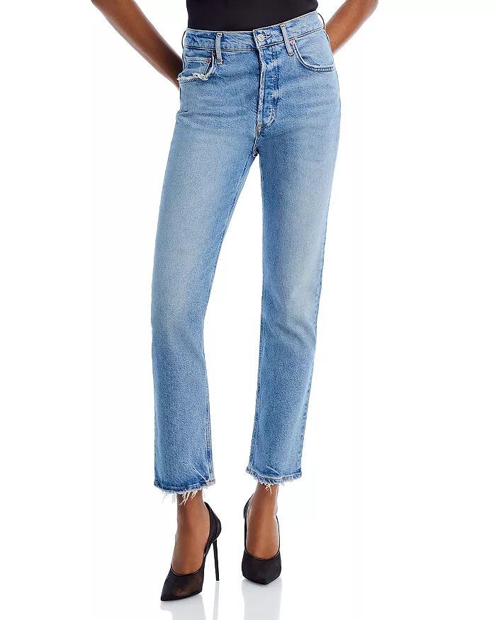 Riley High Rise Slim Jeans in Cove | Bloomingdale's (US)