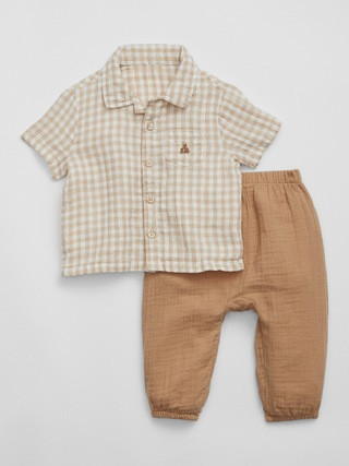 Baby Gauze Vacay Two-Piece Outfit Set | Gap Factory