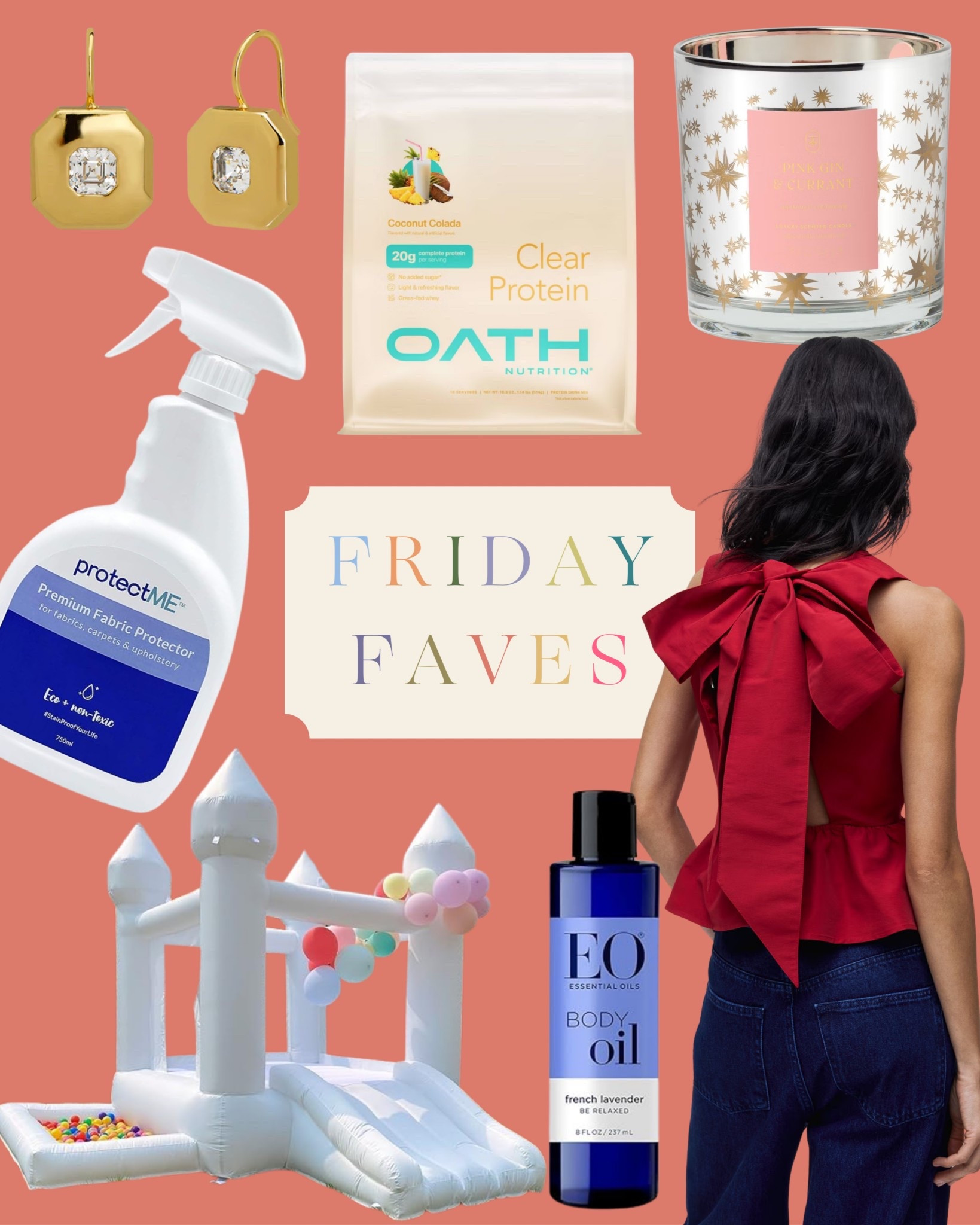 𝗔 𝗿𝗼𝘂𝗻𝗱 𝘂𝗽 𝗼𝗳 𝘁𝗵𝗲 𝗯𝗲𝘀𝘁 𝗯𝗲𝗮𝘂𝘁𝘆, 𝗵𝗼𝗺𝗲, 𝗳𝗮𝘀𝗵𝗶𝗼𝗻, 𝗮𝗻𝗱 𝗸𝗶𝗱 𝗳𝗶𝗻𝗱𝘀 𝗜’𝗺 𝗹𝗼𝘃𝗶𝗻𝗴 𝘁𝗵𝗶𝘀 𝘄𝗲𝗲𝗸.

From a fabric protector spray that actually works to the prettiest candle, clear protein powder that tastes like a vacation, a festive holiday bow top, a kids jump castle that is always the MVP, luxe earrings, and the dreamiest lavender body oil, these Friday Faves are all tried, tested, and absolutely worth it.

If you want weekly recs that make life easier, prettier, and a little more fun, start with these.


#LTKActive #LTKmomlife #LTKHome