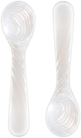 Patelai 2 Pieces Set of Caviar Spoons Mother of Pearl Spoons with Handcraft Round Handle for Cavi... | Amazon (US)