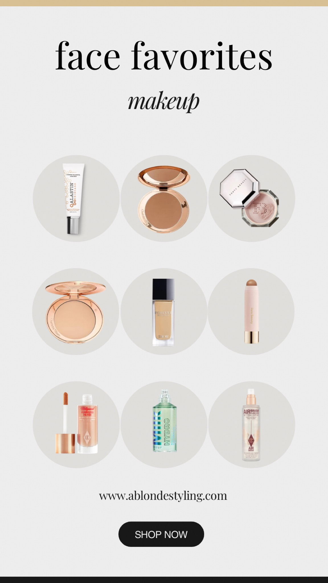 My makeup favorites🩷 #makeup #sephora #milk #charolettetilbury #fenty #dior #rarebeauty #alastin 

#LTKBeauty #LTKGiftGuide