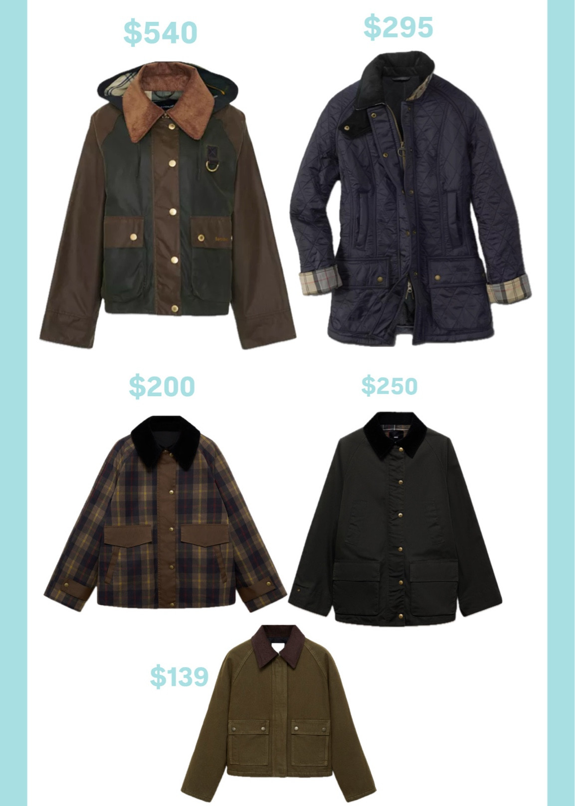 PRICE SWAP : BARN JACKETS
