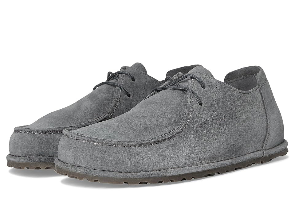 Birkenstock Utti Lace Up - Suede Men's Lace-up Boots Basalt Gray : EU 45 (US Men's 12-12.5) Regular | Zappos