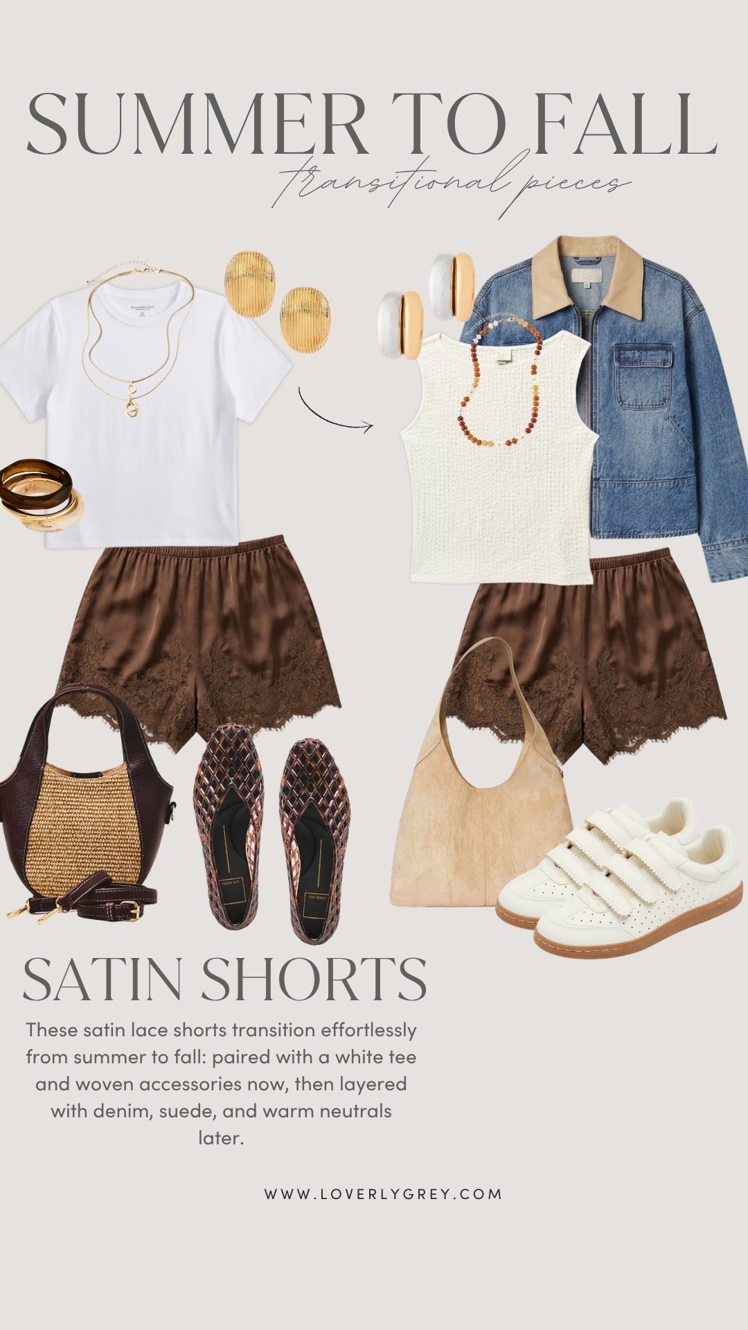 Brown satin lace trim shorts are a must for transitional outfits! The easiest, elevated piece that can work for daytime casual or date night whether it’s summer or fall!

Loverly grey, satin lace trim shorts outfit ideas, how to style brown satin shorts, transitional outfit ideas, summer to fall fashion, Target style finds

#LTKSeasonal