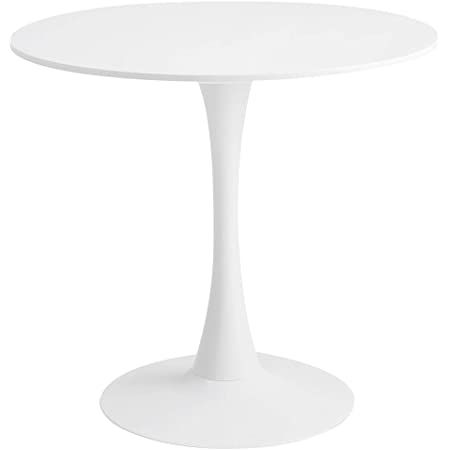 DKLGG 42" Modern Round Dining Table with MDF Table Top, Metal Base Pedestal Table Tulip Table Kit... | Amazon (US)