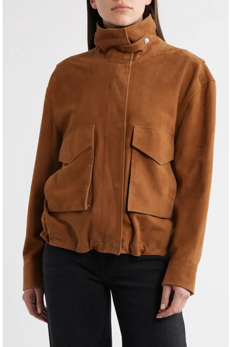 Suede Bubble Jacket (Women) | Nordstrom | Nordstrom