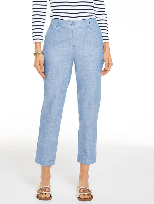 Chambray Perfect Crop | Talbots