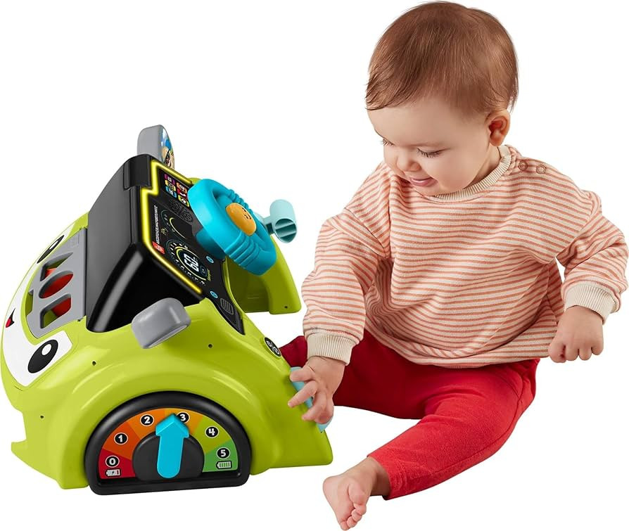 Fisher-Price Baby & Toddler Learning Toy Laugh & Learn Sit & Steer Driver Car Activity Center wit... | Amazon (US)