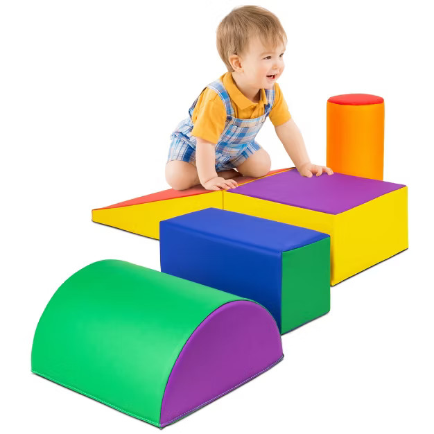 Best Choice Products 5-Piece Kids Climb & Crawl Soft Foam Block Playset Structures for Child Deve... | Target