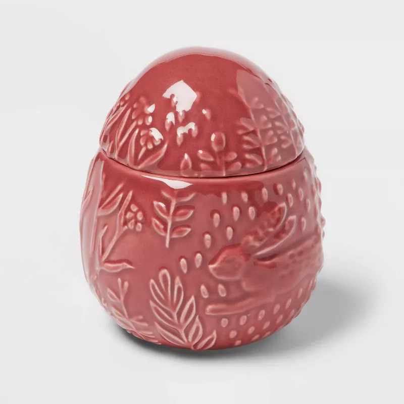 5oz Easter Egg Candle Figural Rose & Birch Water Purple - Threshold™ | Target