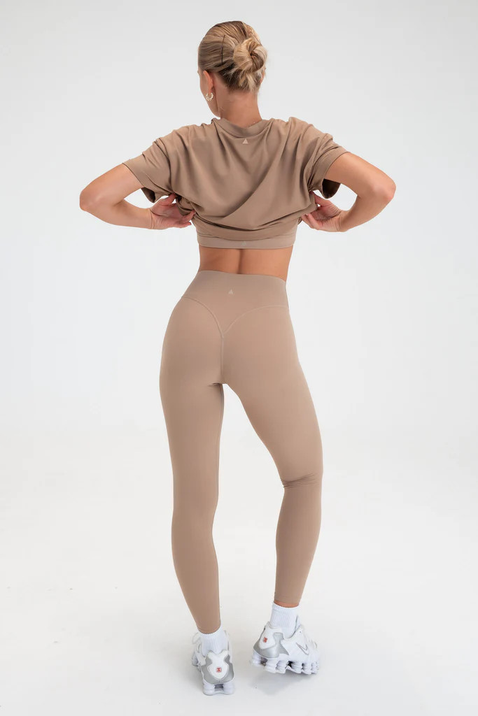 Vitality Motive Retro Tee - Khaki | Vitality