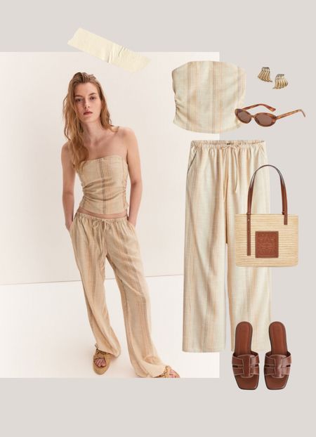 Gorg new co ord from H&M! Perfect for the neutral girls with added interest with the subtle pattern! Here’s how I’d style it! 

Holiday outfit, co ord, outfit styling 

#LTKstyletip #LTKeurope #LTKtravel