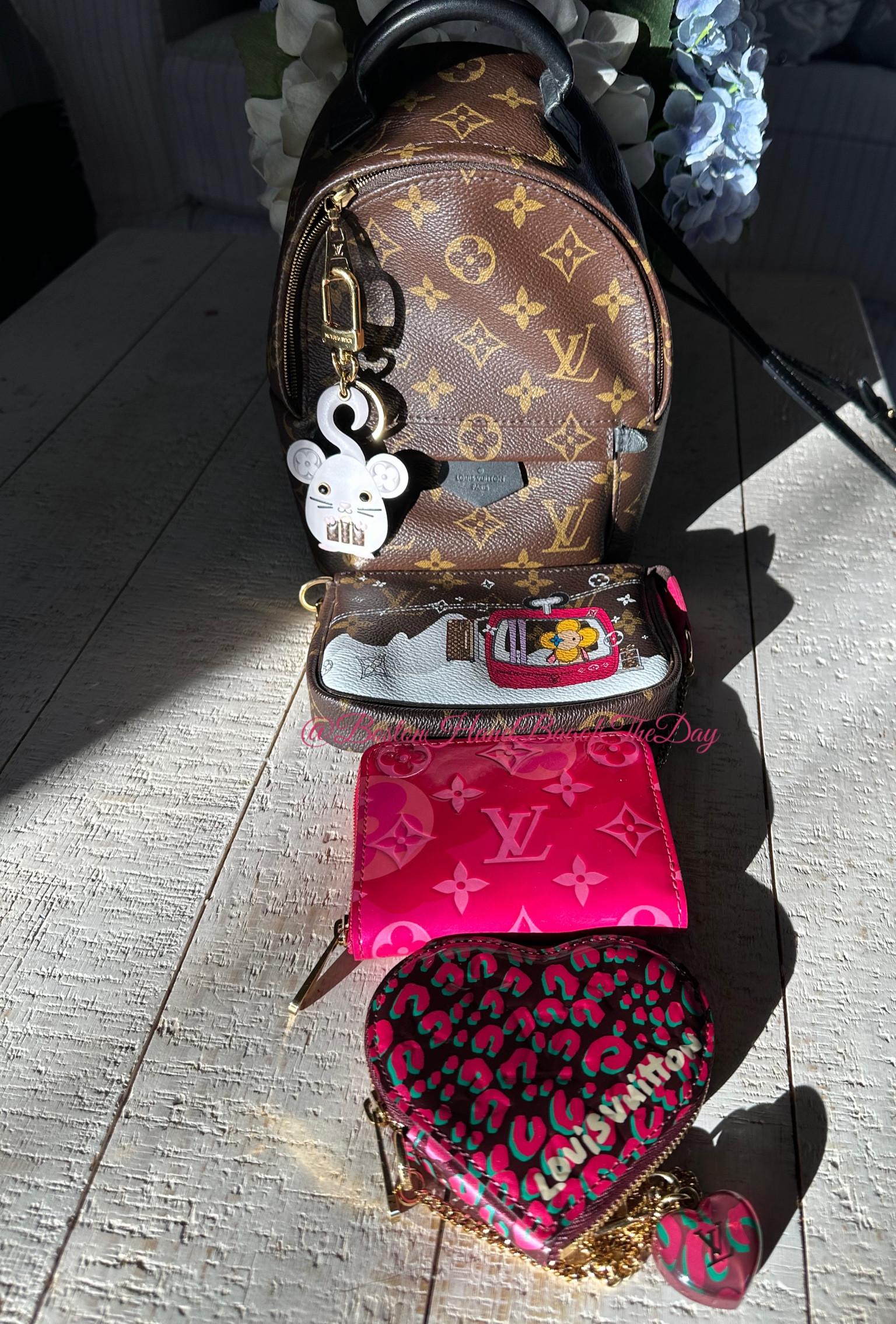 Happy Friday! Using my LV Palm Springs Mini, Rat Charm, Xmas Mini Pochette, Valentine’s Vernis Zippy Coin Purse, Vernis Sprouse Heart Coin Purse. 

#LTKGiftGuide #LTKstyletip #LTKitbag
