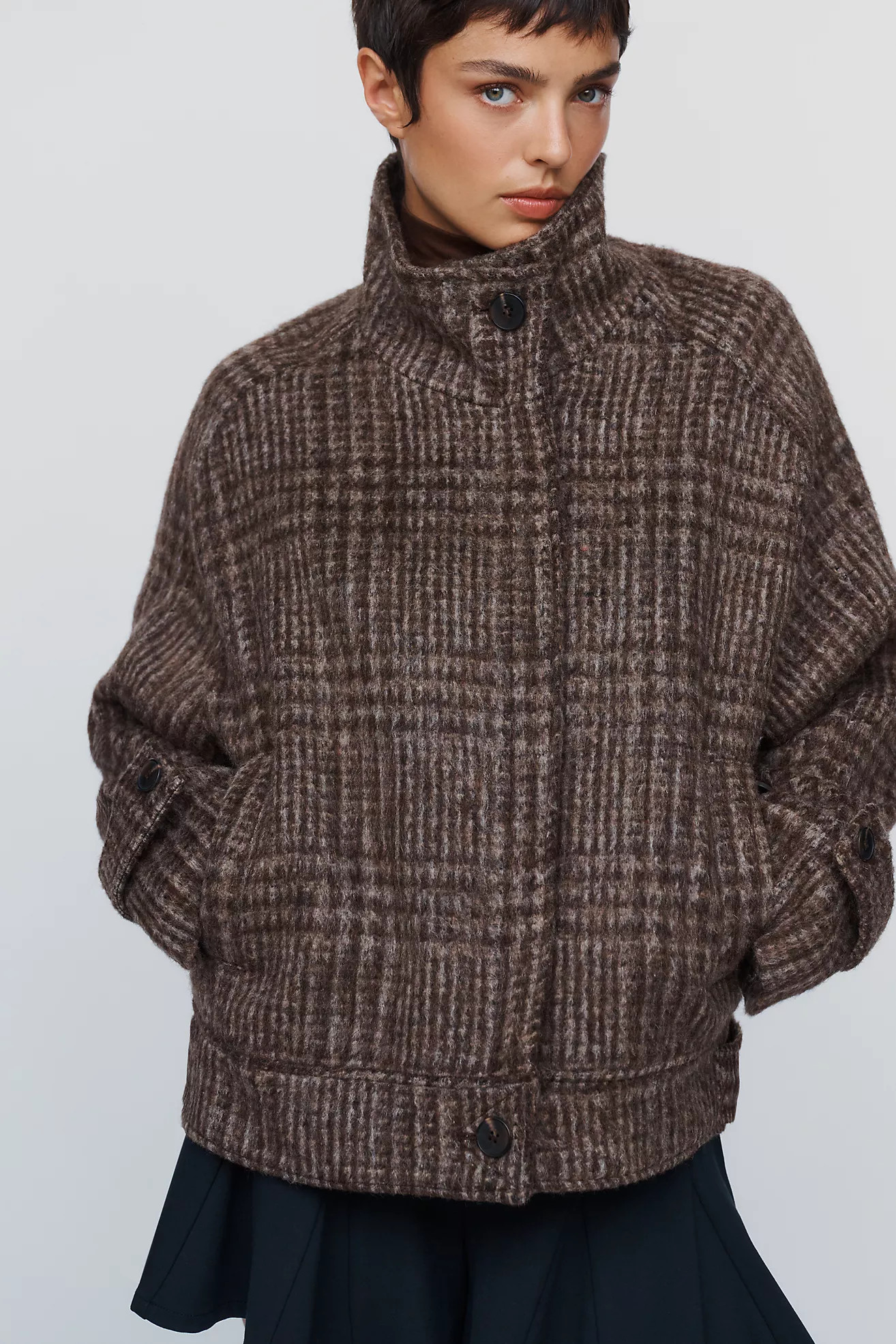 Maeve Funnel Neck Coat | Anthropologie (US)