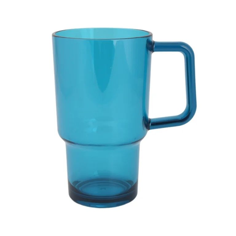 Mainstays 21-Ounce Acrylic Handled Tumbler, Blue | Walmart (US)