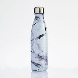 Swell White Marble Water Bottle | Paper Source