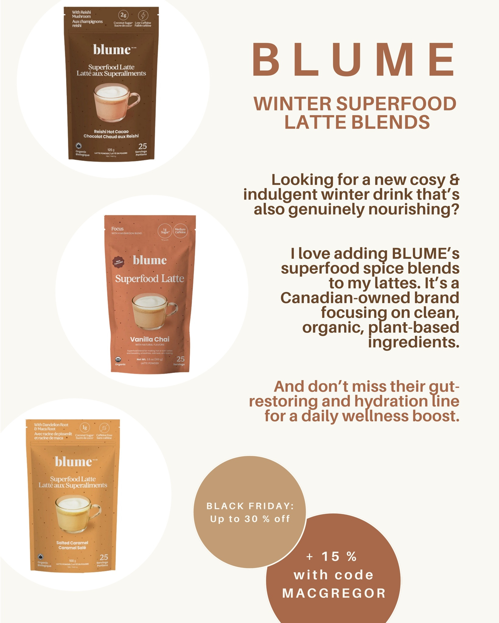 My favourite latte superfood spice blends from BLUME

#LTKcanada #LTKfall #LTKwinter