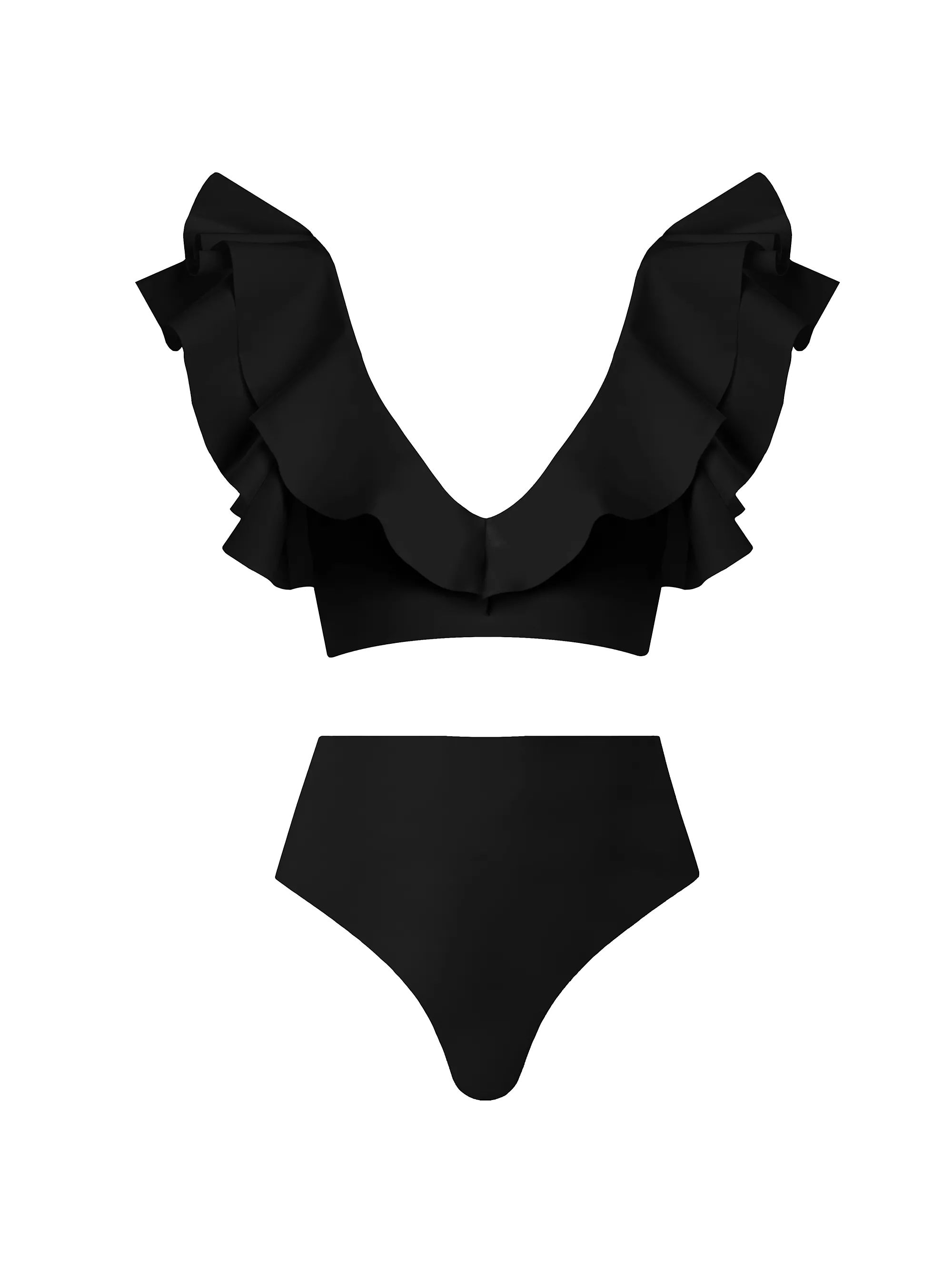 Mila 2-Piece Ruffled Bikini Set | Saks Fifth Avenue