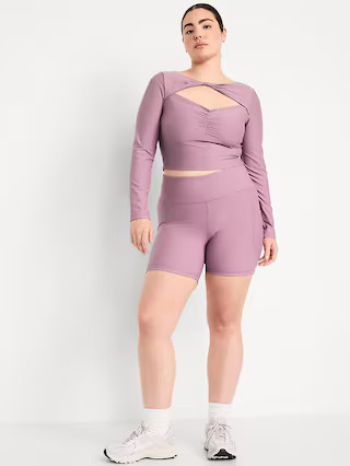 PowerSoft Long-Sleeve Cut-Out Top | Old Navy (US)