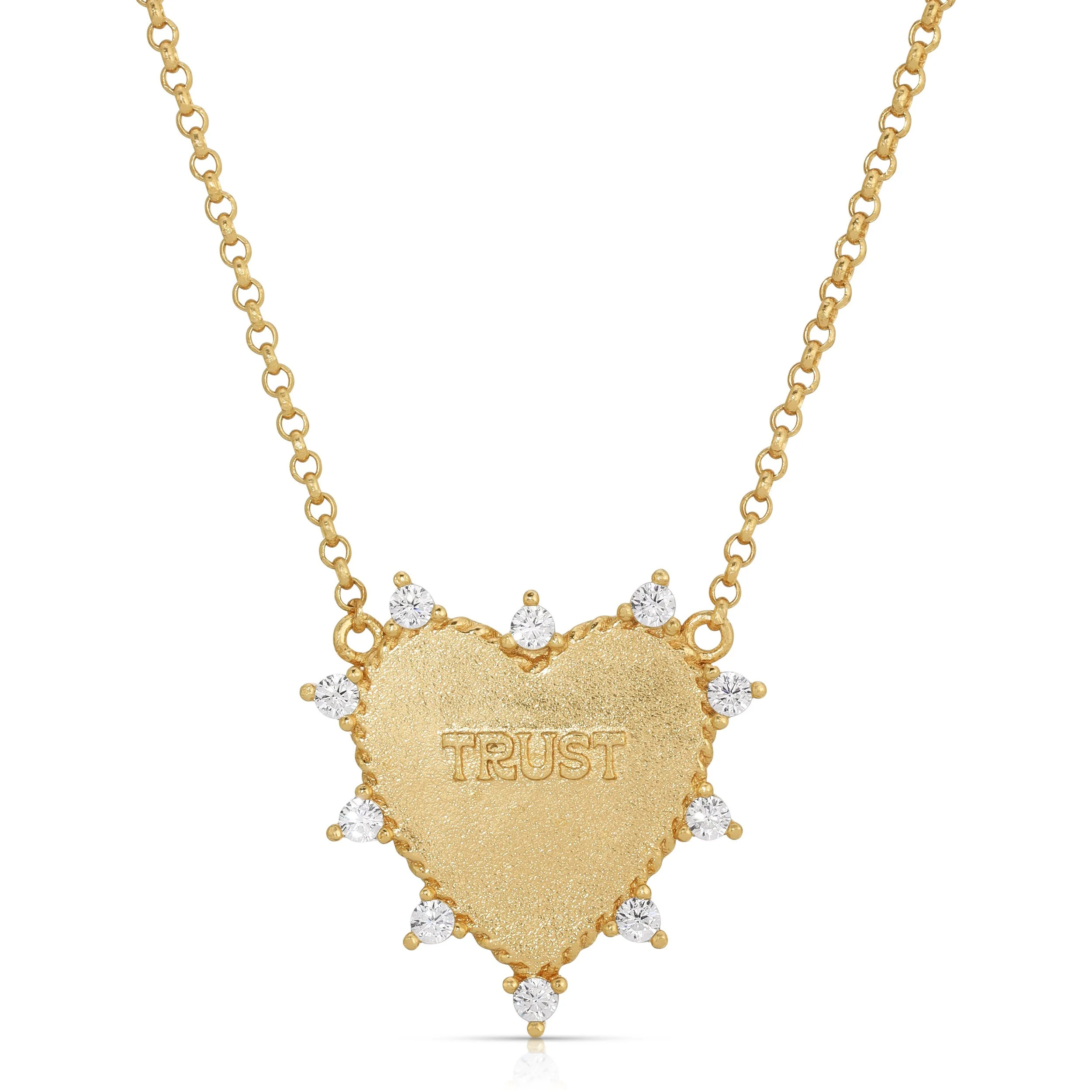 Heart of Trust Necklace - Gold | Joy Dravecky