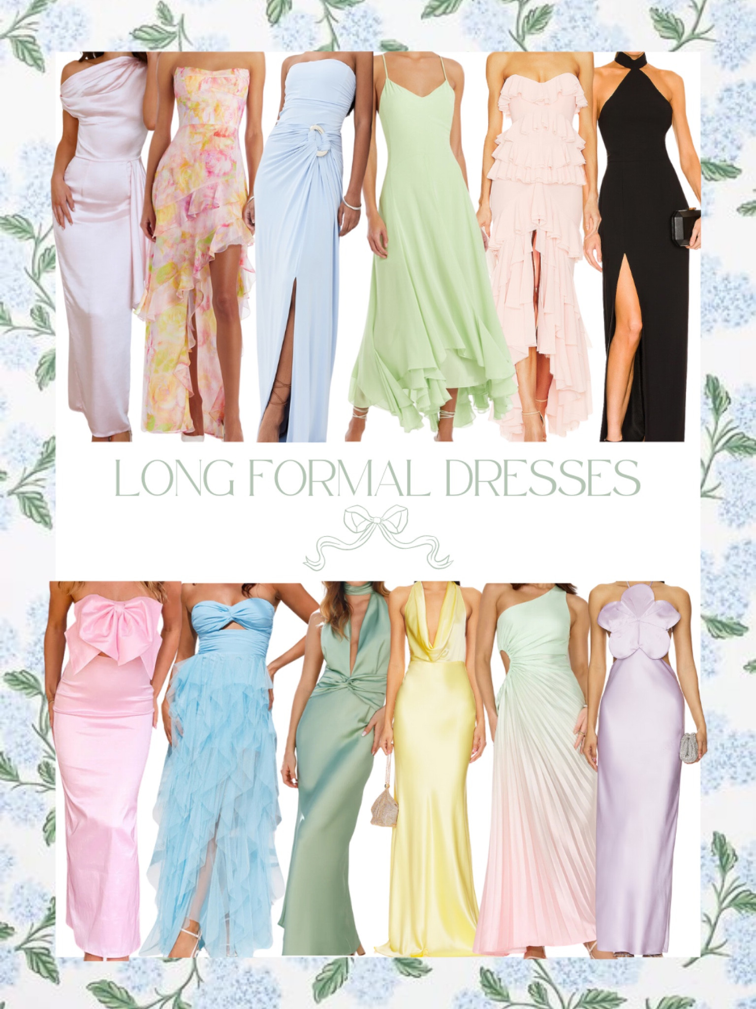LONG FORMAL/WEDDING GUEST DRESS INSPO🌷🌷🌷

#LTKSeasonal #LTKStyleTip #LTKParties