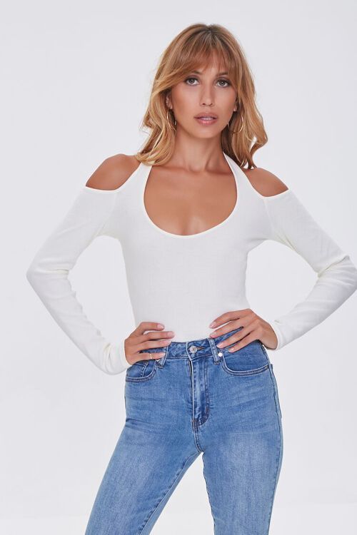 Ribbed Open-Shoulder Top | Forever 21 (US)