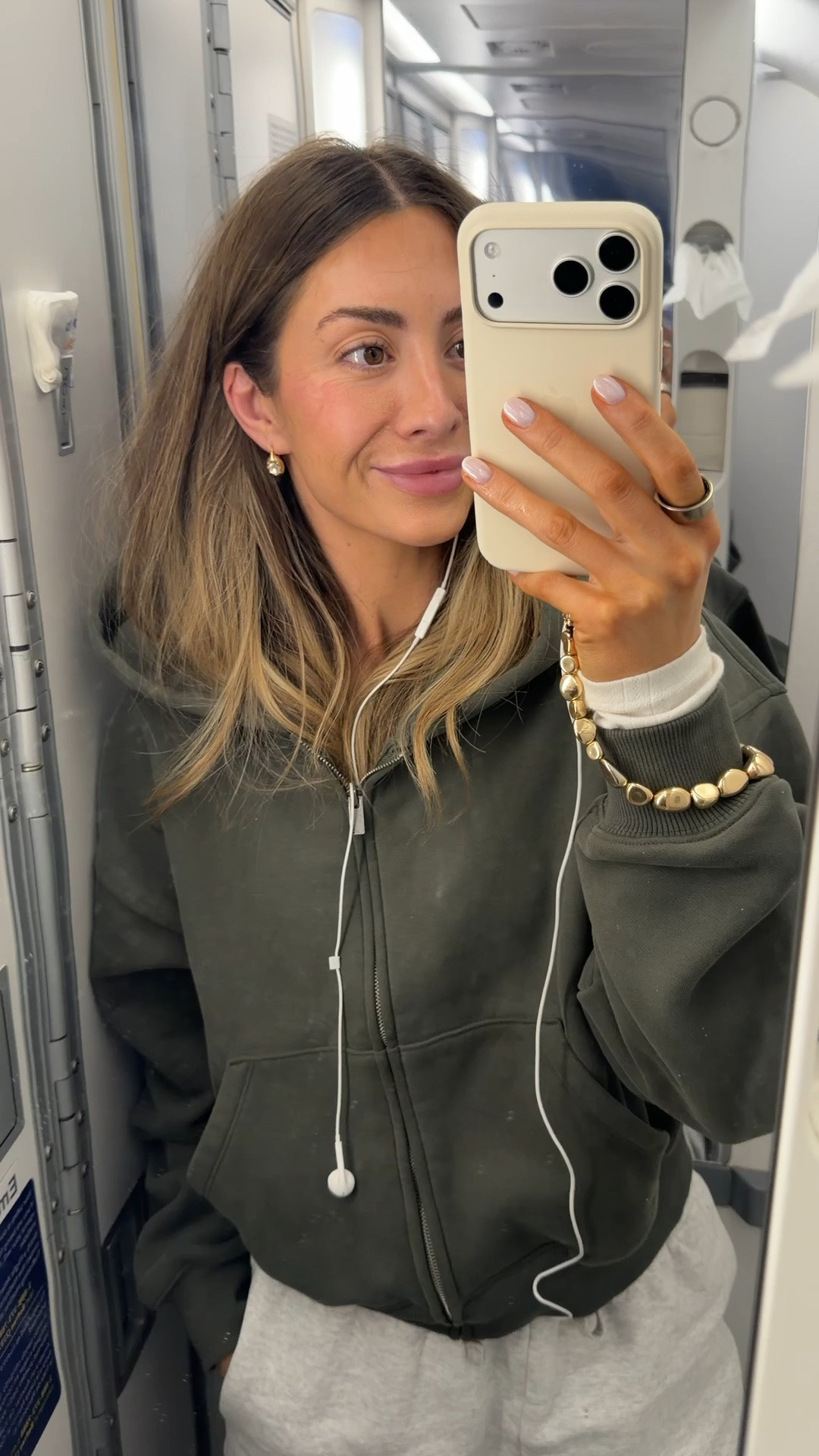 Cozy plane outfit - wearing a small in all! 🤍

#LTKootd #LTKgrwm #LTKTravel