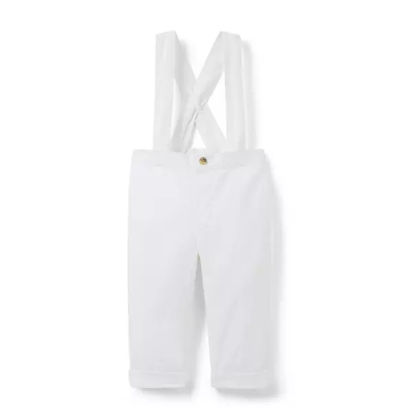Baby Linen-Cotton Suspender Pant | Janie and Jack