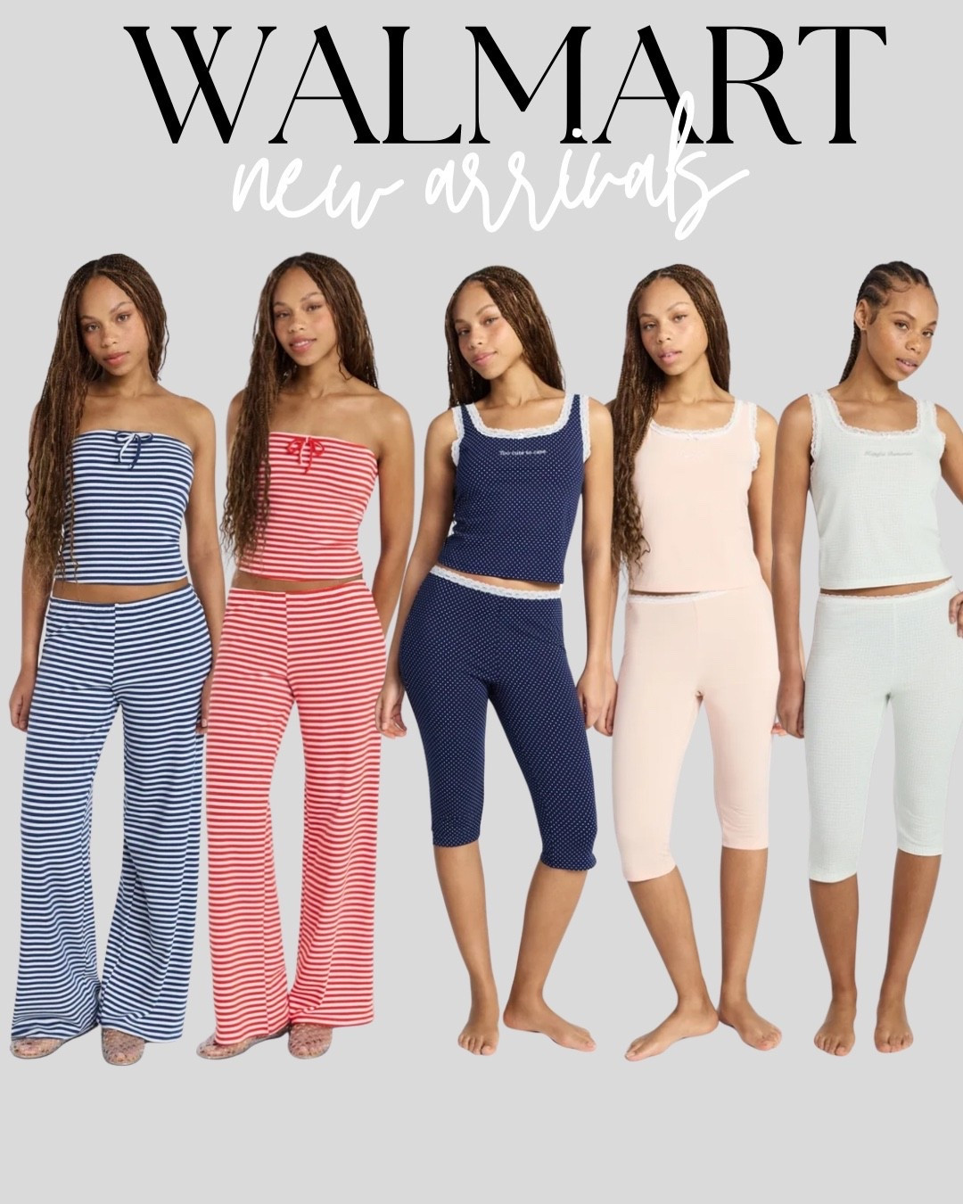 Cute sets under $20 from walmart! Absolutely had to order the tube top set 🎀







#walmart #walmartfashion #walmartstyle #walmartfinds #walmartoutfit #pajamas #pjs #springfashion #springstyle #pajamasets #pjs #loungesets #newarrivals #lounge #loungewear #loungesets #sleepwear #newarrivals #timeandtru #joyspun #womens #spring #springloungewear #loungeset #springsets #womens #comfystyle #comfysets #cozy #comfy #springpajamas #sleepwear #sets #4thofjuly #holiday #seasonal #bows 

#LTKSeasonal #LTKootd #LTKTravel