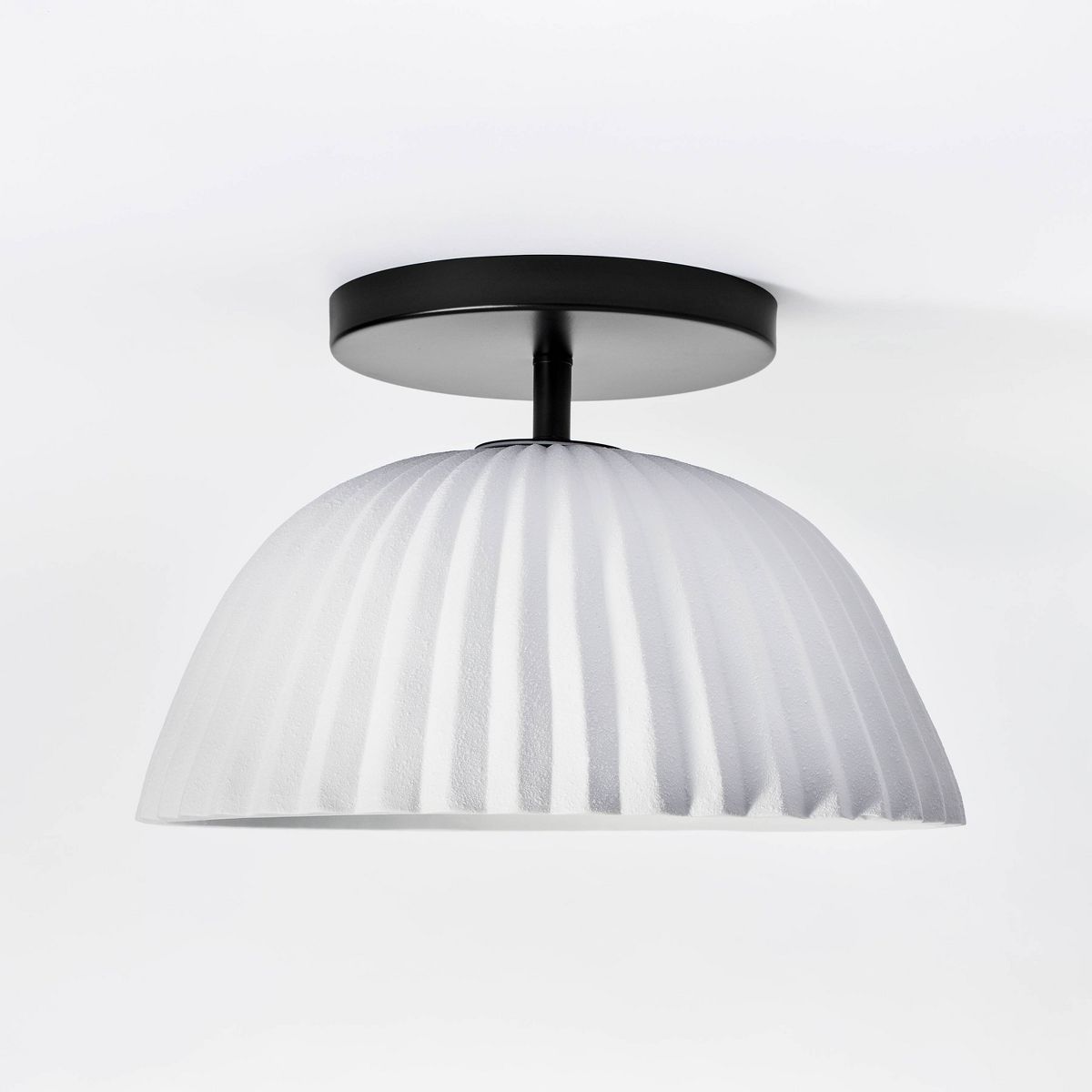 Scalloped Semi-Flush Mount Ceiling Light Black - Threshold™ designed with Studio McGee | Target